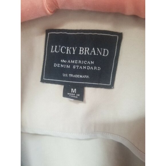 Lucky Brand Womens Open Front Blazer Draped Long Sleeve Jacket Medium White - Picture 3 of 9